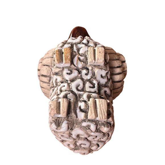 Artesiana Rinconada Ram Horn Goat Sheep Signed Vintage - Picture 3 of 5